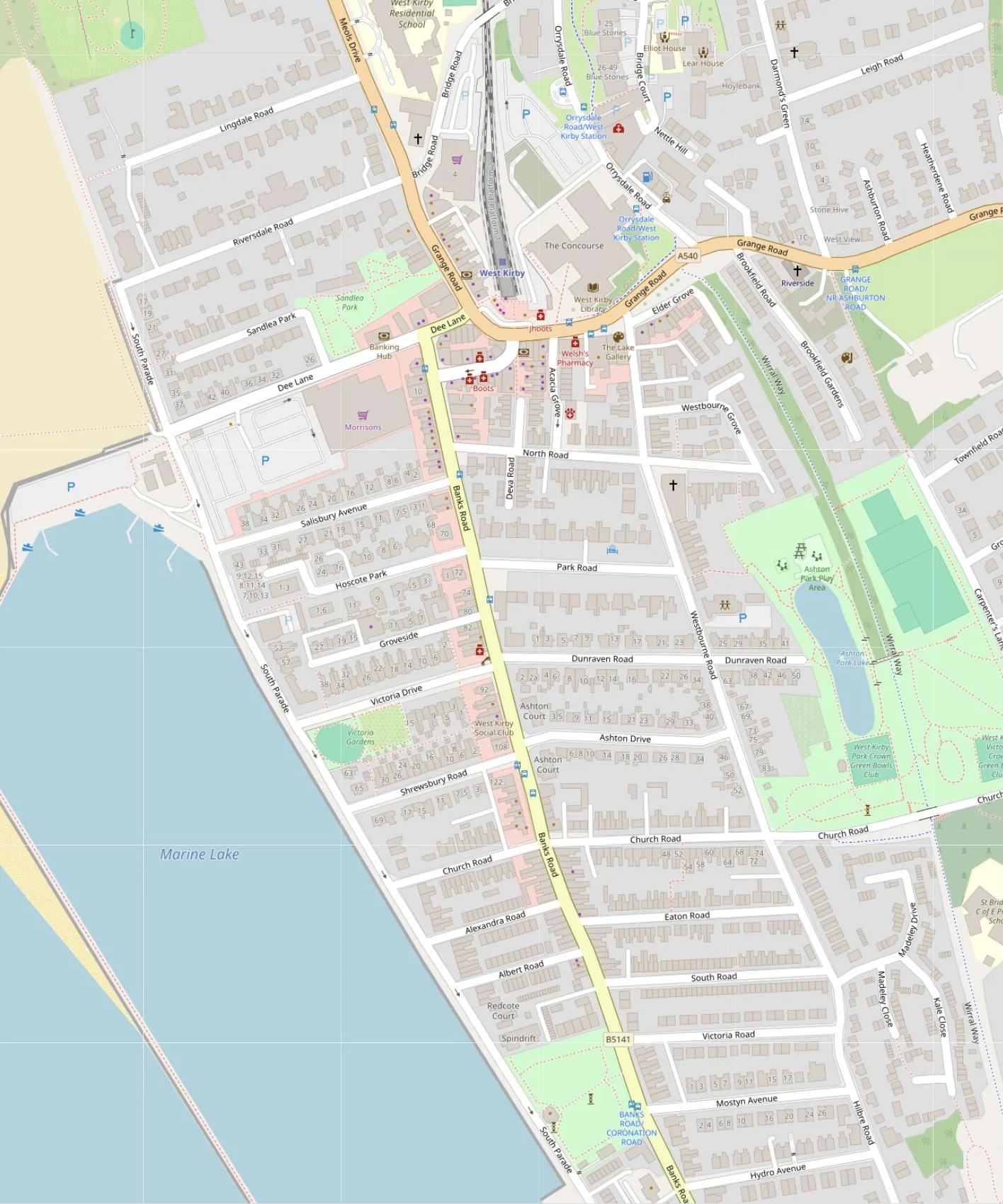 Map of West Kirby
